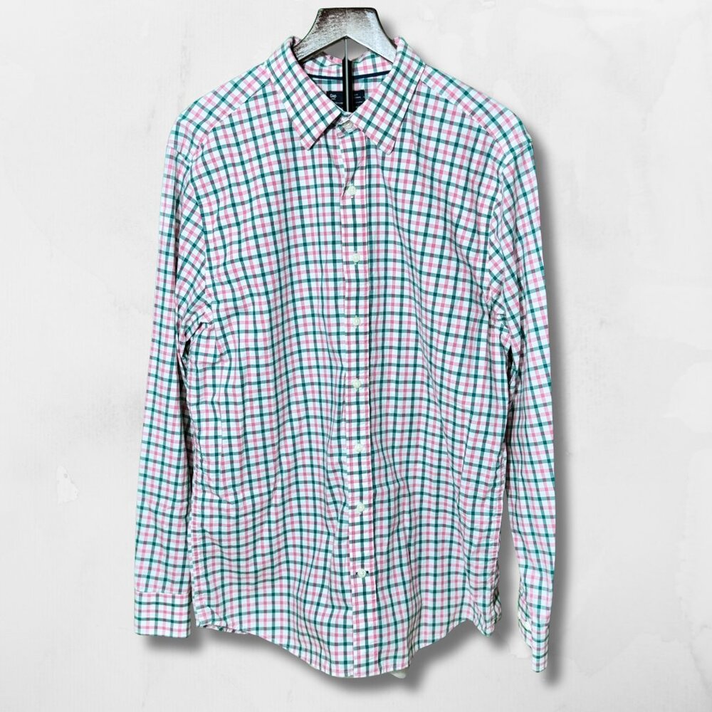 Gap Organic Cotton Poplin/Oxford, Button down Shirt long sleeve shirt XL